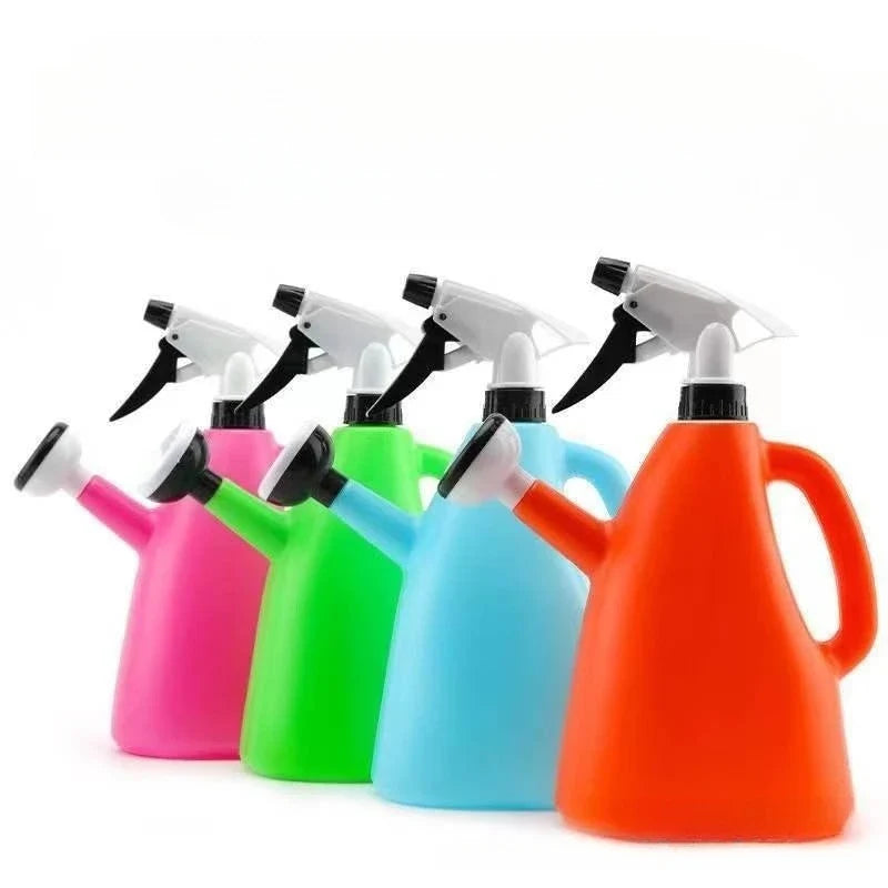 Plastic Watering Can Indoor Garden Plants Pressure 2 In 1 Spray Water Kettle Adjustable Sprayer 1L