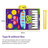 2 In 1 Piano Mat for Kids Piano Keyboard & Jazz Drum Music Touch Play Carpet Baby Toddlers Music Instrument Education Toys Gift