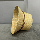 RB Straw bucket Hat for women Retro Elegant outing  along Straw Hat Basin Hat Sun Protection Sun hat in beach