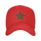 Morocco Flag Baseball Cap UnisexAdult Moroccan Proud Patriotic Adjustable Dad Hat for Men Women Outdoor Sun Hats