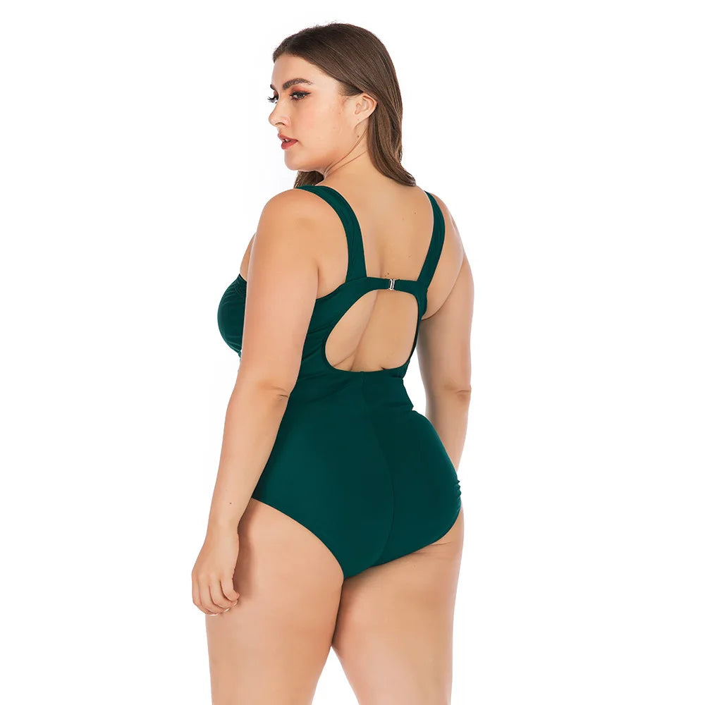 Sexy Leopard Large Plus Size 5XL Swimwear Women One Piece Swimsuit For Fat Lady Bikini Beach Bathing Swiming Suit Biquini Female