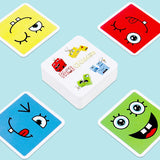 Face Changing Building Blocks Iron box Set Face Change Block Party Board Game Portable Travel Montessori Toy Gift for Boys Girls