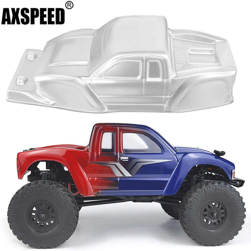 AXSPEED SCX24 Body Shell Plastic Clear Car Shell for 1/24 Axial SCX24 90081 AXI00004 RC Crawler Car Upgrade DIY Parts