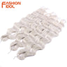 FASHION IDOL Lena Hair Synthetic Deep Wave Braiding Hair Extensions 24 Inch Water Wave Crochet Braid Hair Ombre Blonde Fake Hair