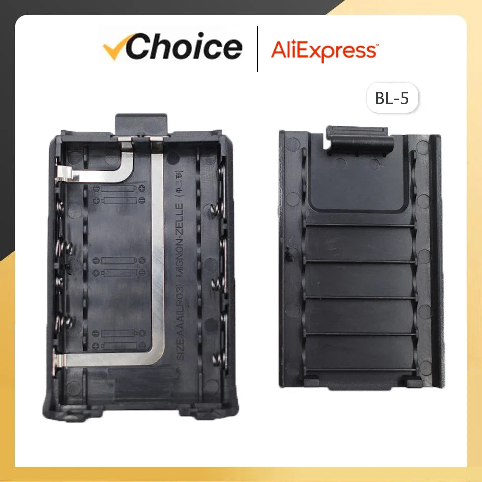 Baofeng UV-5R Battery Case BL-5 AAA batteries Shell Extended AA Battery Housing for UV-5R DM-5R UV-5RE Walkie Talkie Accessories