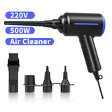 Electric Compressed Air Duster 500W Air Blower Air Cleaner for Keyboard Computer PC Clean Hair Dryer,Air Pump for Inflatables