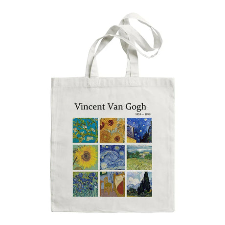 Van Gogh Painting Women Canvas Shoulder Bag High Capacity Tote Bag Aesthetics Shopping Bags Cotton Handbags Books Bag For Girls