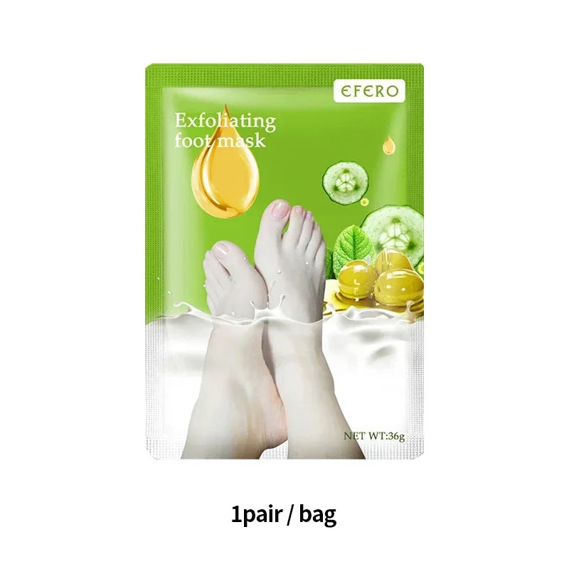 Foot Mask Exfoliating Anti Drying Cracking Heel Peeling Pedicure Socks Dead Skin Remover Spa Moisturizing Feet Lavender Mask