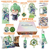 Genshin Impact Xianyun Navia Fontaine Furina Neuvillette Wriothesley Focalors Baizhu Kaveh Gift Box Include Keychain Doll Pillow