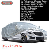 Universal Car Cover Full Cover Outdoor Indoor UV Protection Sunscreen Heat Protection Dustproof Scratch-Resistant Sedan M-XXL