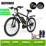 DEEPOWER S26 26INCH Electric Bicycle 500W 48V 30AH Lithium Battery Adult Electric Mountain Bike Cross-Country Ebike EU Delivery