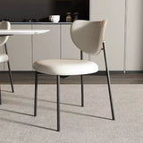 Italian-Style Light Luxury Dining Chair Home Minimalist Nordic Dining Table and Chair Modern Armchair Conference Chair