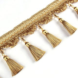 6M/Lot 9cm Width Curtain Fringe Tassel Trim Lace Accessories Decorative Clothing DIY Sewing Fabric Webbing Pearl Tassels Lace