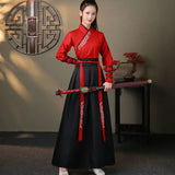 Chinese Hanfu Dress Women Clothing Vintage Ethnic Style Fashion Clothes Elegant Streetwear Casual Chinese Traditional Dress