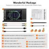 Hugen NanoVNA-H4 Vector Network Antenna Analyzer, Spectrum Analyzer, 4" Display 10KHz-1.5GHz MF HF VHF UHF Antenna Tuner