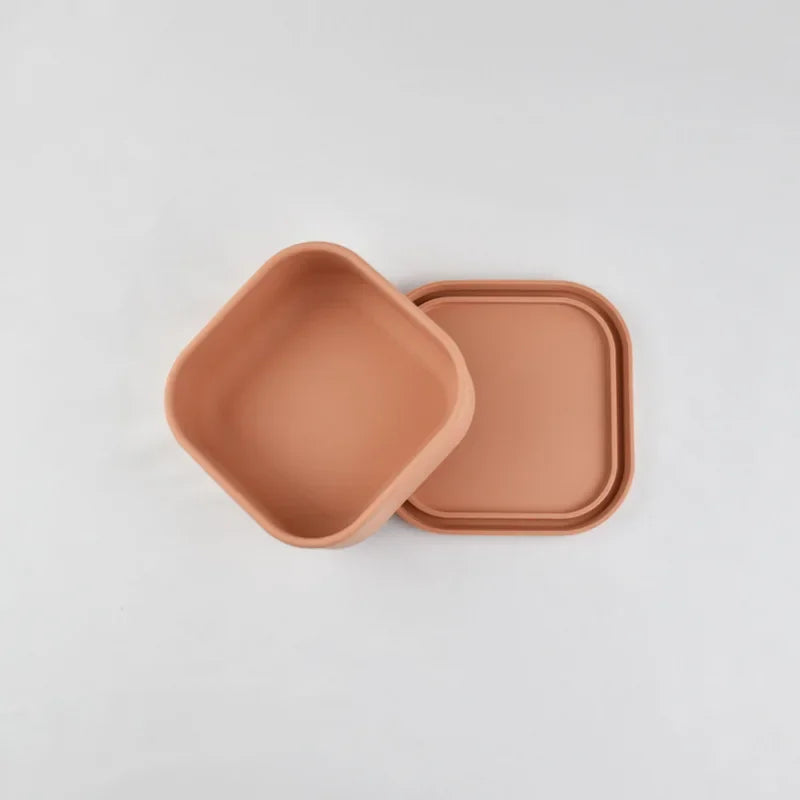 Silicone Food Container Portable Bento Lunch Box Microware Home Kitchen Outdoor Food Storage Containers Box