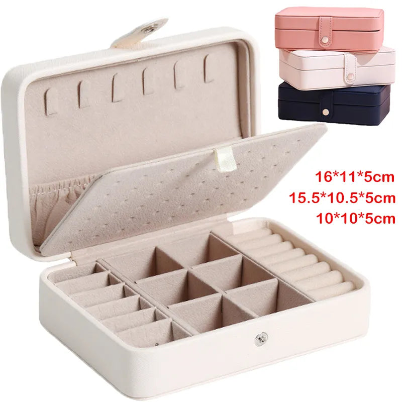 Portable Jewelry Storage Box 2023 New High-end Exquisite Large Capacity Travel Jewelry Bag Jewelry Box Organizer