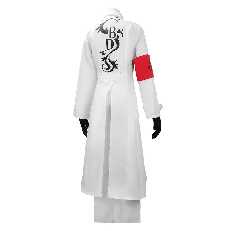 Anime Tokyo Revengers Cosplay Costume Seishu Inui Kokounoi Hajime White Uniform Set Black Dragons Uniform Halloween Party