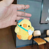 8-10cm Cute Little Yellow Chicken Pendant Plush Toy Doll Net Red Chick Mini Bag Pendant Keychain Doll Plush Toy Doll