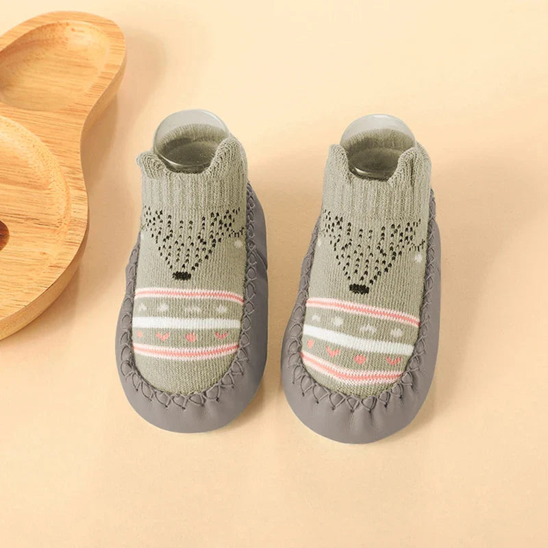 Baby Socks Shoes Infant Color Matching Cute Kids Boys Shoes Doll Soft Soled Child Floor Sneaker Toddler Girls First Walkers