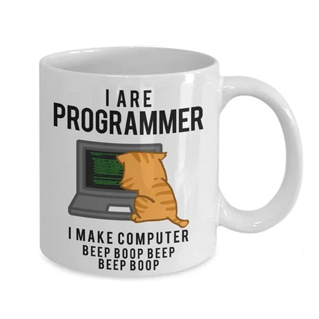 Engineer Mugs Computer Programmer Cups Programming Debugging Teaware Tea Coffee Coffeeware Geek Nerd Coworker Gift Coder Unicode