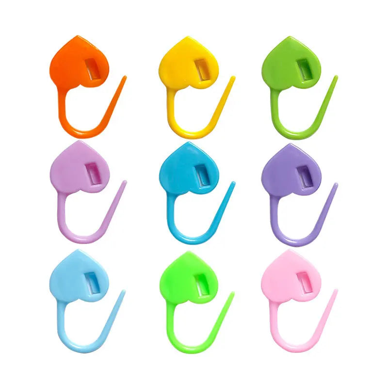 1set Color  Plastic Locking Stitch Markers Marker Buckle Marker  Counter Mark Crochet DIY Sewing Tools  Knitting Tools Supplies