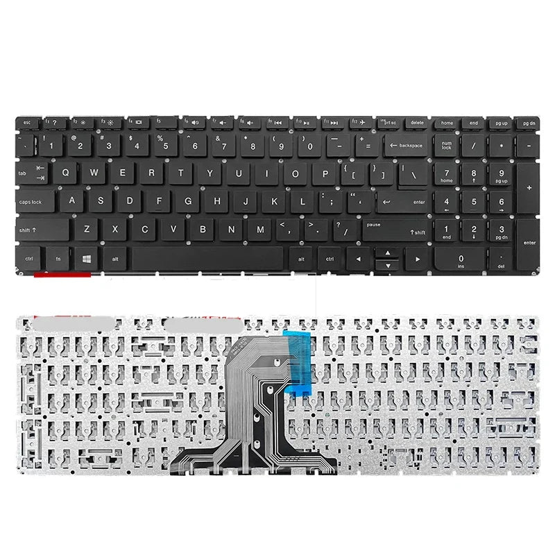 New Genuine Laptop Replacement Keyboard Compatible for HP 17-X 17-Y 17-AY TPN-W121 17-AC 250 255 G5 256 G5