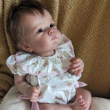 NPK 18inch Newborn Baby Reborn Doll Bettie Lifelike Soft Touch Cuddly Baby Multiple Layers Painting 3D Skin with Visible Veins