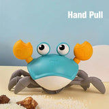 Dancing Crab Escape Crabs Baby Crawling Crab Musical Dancing Moving Toy Run Away Toy for Babies Crawling Interactive Toys