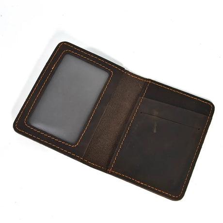 100% Cow Leather Personalised Card Holder Men Minimalist Wallet for Cards Vintage Minimal Wallet Top Slim Wallet for Men