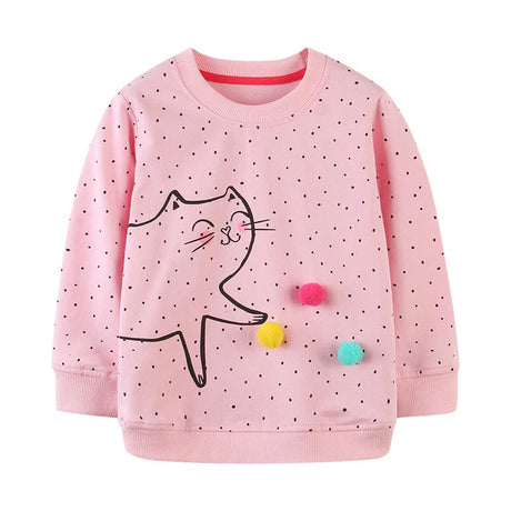 Little maven Baby Girls Sweatshirts Cotton Cartoon Alpaca Hoodies Kids Tops Autumn Casual Clothes Jacket Coat for Child