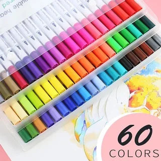 12-262PCS Colores Markers Pen Set Painting Brush Drawing Manga Highlighter School Art Supplies For Artist Korean Stationery