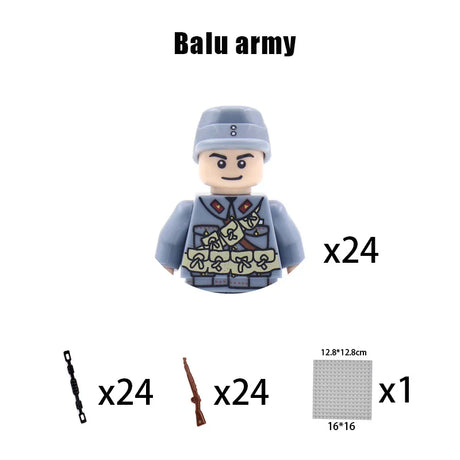 New WW2 Military Building Block Germany US British French Soviet Italian Action Figure Soldier Army Weapon Bricks Kids War Toys