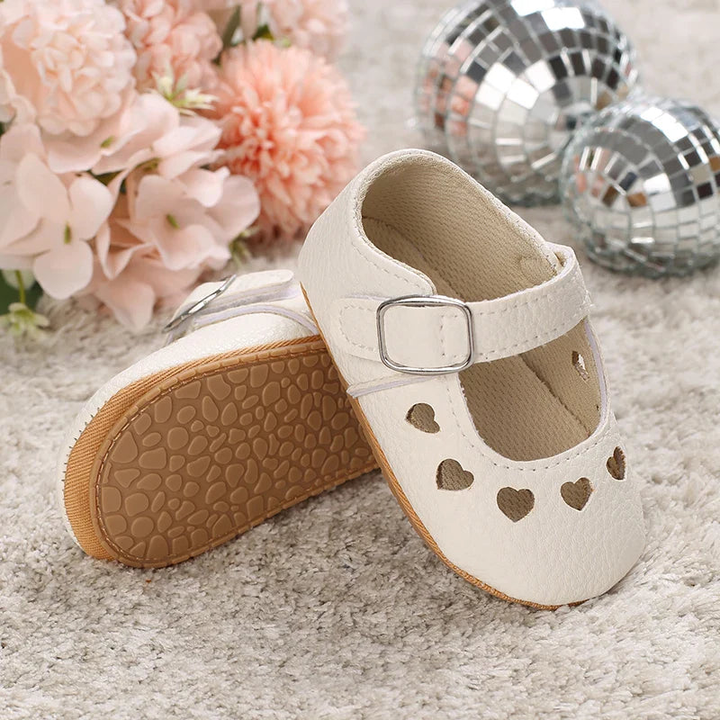 Cute White Lace Baby Girl Princess shoes  Baby Moccasins Moccs Shoes Bow Fringe Rubber Soled Non-slip Footwear Crib Shoes