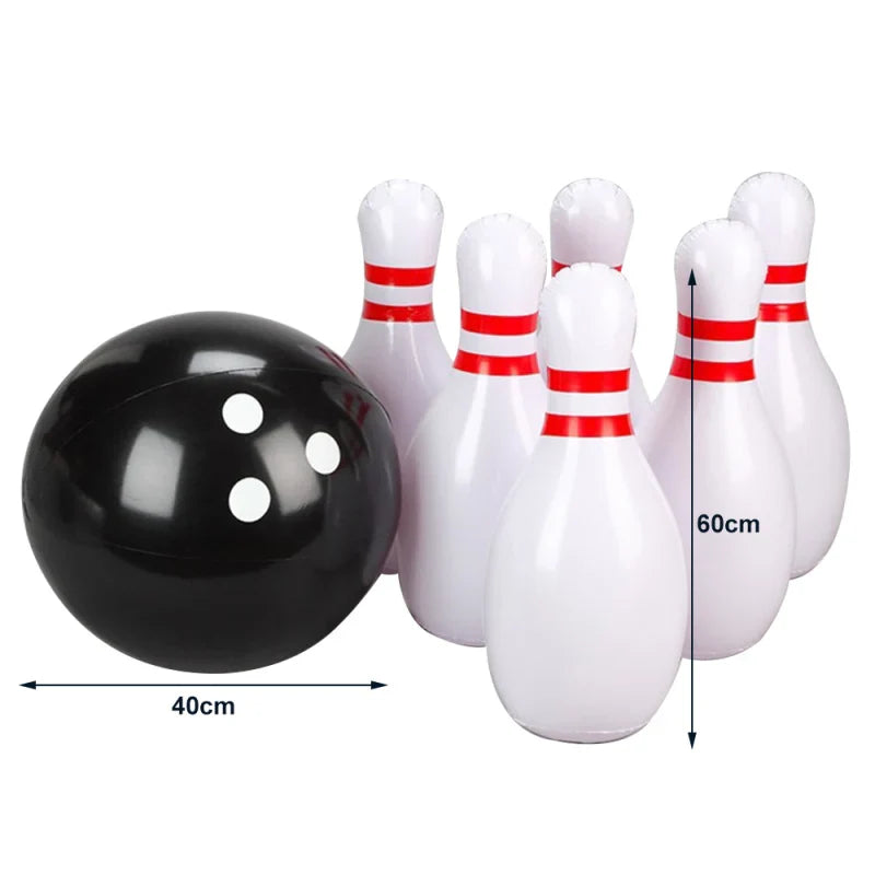 Children Giant Inflatable Bowling Set Adults Outdoor Sports Exercise Toys Family Lawn Yard Games Parent Child Interactive Toys