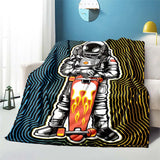 Cartoon Astronaut blanket sofa blanket air conditioning cover blanket blankets for beds cute blanket children‘s blanket