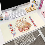 Cute Japan Cat Mouse Pad Large Gamer Mousepad DeskMat Computer Gaming Accessories Art Carpet 900x400 Play Mats Anime Office Mat