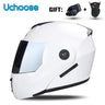 DOT Certification Uchoose Motorcycle Helmet Double Lens Cross Section Helmet Safety Modular Flip Helm Unisex Helmet With Visor