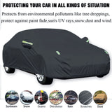 Universal Full Car Cover Black for Sedan Truck SUV UTV Waterproof Sun Dust proof Car Covers UV Protective S/M/L/XL/XXL Car Cover