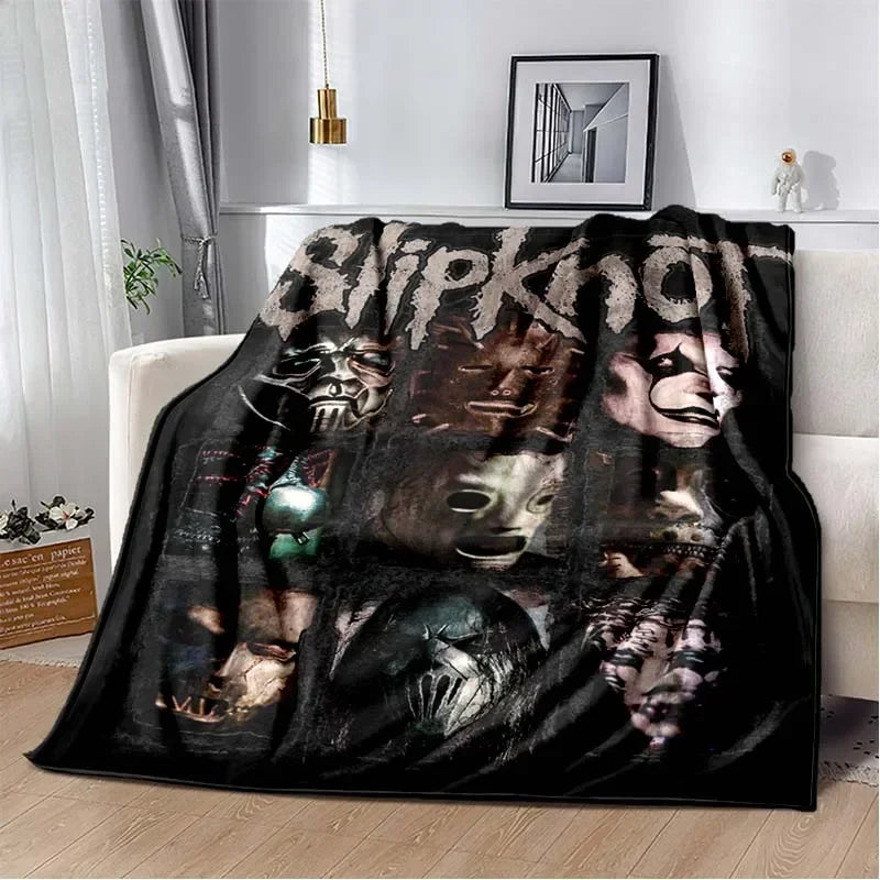 3D S-SLIPKNOT Band Printed Blanket  Fashion Soft Cozy Living room Bedroom Sofa Bed Travel Blanket Child Birthday Gift