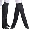 Latin Dance Pants Men Latin Modern Ballroom Performance Dance Pants Boys Black Satin Trousers Dancer Pants