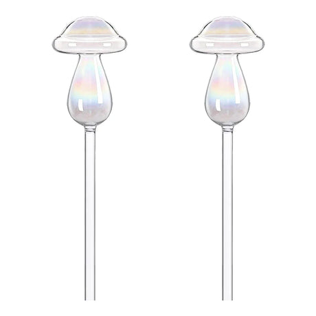 2/4Pcs Plant Water Cans Automatic Self Watering Globes Glass Mushroom Heart Shape Watering Drippers Device Home Garden Supplies