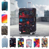 Thick Elastic World Map Luggage Protective Cover Zipper Suit For 18-32 inch Bag Suitcase Covers Trolley Cover Travel Accessories