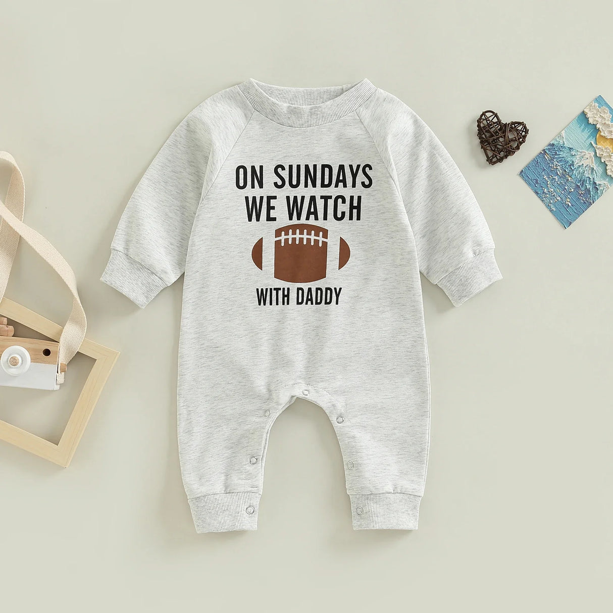 Citgeett Autumn Infant Baby Girls Boys Spring Jumpsuit Cartoon Letter Print Long Sleeve Full Length Romper Fall Clothes