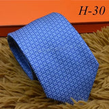 2024 new H Family 100% Silk Tie Creative Stripe Gift for Work Wedding 8cm Suit Accessories necktie  bowties  collared shirt