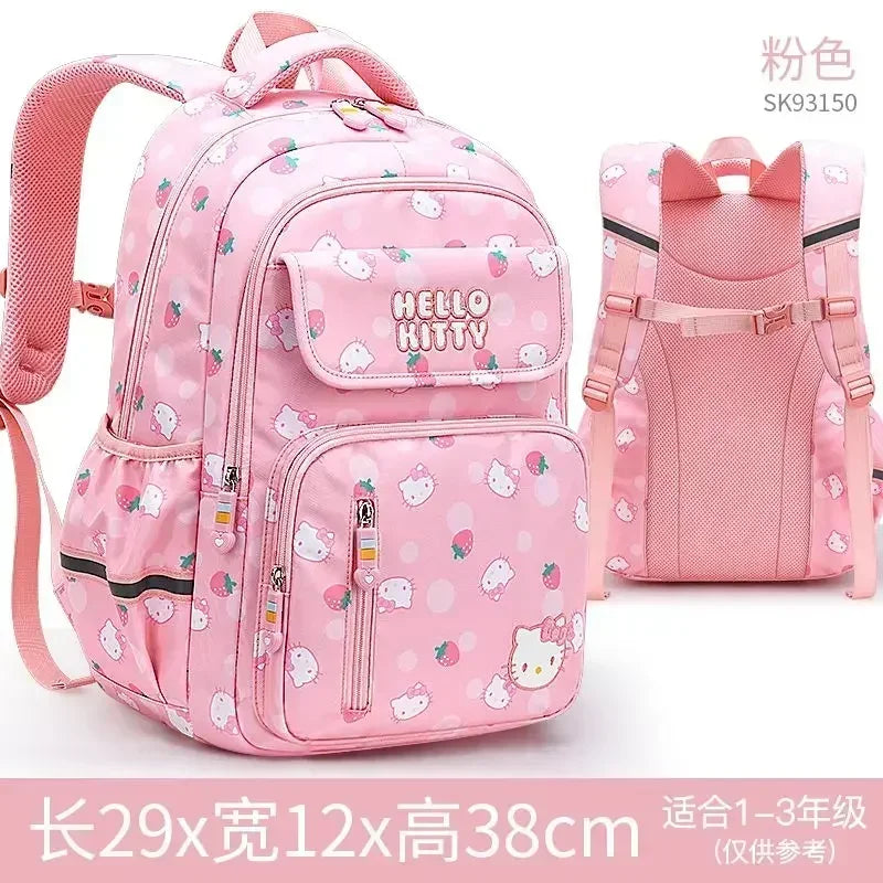 Sanrio Hello Kitty Backpack Mochilas Aestihic Kuromi Lightweight and Large Capacity Korean-Style Cute School Student Bag Gift