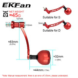 EKFAN CNC Alloy Alluminum Handle & Knob 83MM For SHI&DAI 1000-5000 Spinning Reel Handles Tackle Accessory