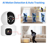 Hiseeu 2K 4MP PTZ IP Camera WIFI Wireless Smart Home Security Surveillance Camera Two-way Audio Baby Pet Monitor Video Record