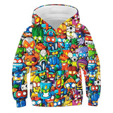 Kids Super Zings Hoodie Boys Girls Cartoon Kazoom Pullover Kids Superzings Hoodie Harajuku Streetwear Fall Winter