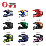 UCHOOSE Motorcycle Helmet Professional Motocross Off Road Helm Children Off-road Casque Capacete De Motocicleta Gift Goggles